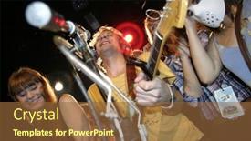  Presentation with deer tick - PPT theme having new-york-ny-oct-22 background and a tawny brown colored foreground