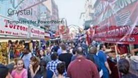  Presentation with feast - Beautiful presentation design featuring new-york-ny-sept-22 backdrop and a light blue colored foreground
