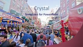  Presentation with feast - Presentation theme having new-york-ny-sept-22 background and a sky blue colored foreground