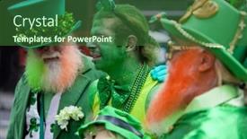  Presentation with new york city - Beautiful theme featuring new-york-ny-usa-mar backdrop and a forest green colored foreground