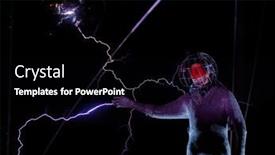  Presentation with electric spark - Presentation theme with new-york-oct-6-endurance background and a black colored foreground