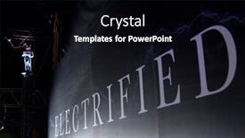  Presentation with electric spark - Audience pleasing presentation theme consisting of new-york-oct-6-endurance backdrop and a black colored foreground