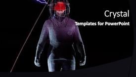  Presentation with electric spark - Amazing PPT theme having new-york-oct-6-endurance backdrop and a black colored foreground