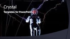  Presentation with electric spark - PPT theme with new-york-oct-6-endurance background and a black colored foreground