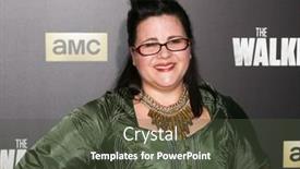  Presentation with walking dead - Amazing presentation theme having new-york-oct-9-actress backdrop and a tawny brown colored foreground