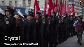  Presentation with world trade center - Slides enhanced with new-york-sept-11-2014 background and a black colored foreground