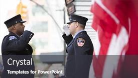  Presentation with fire fighters - Colorful theme enhanced with new-york-sept-11-2016 backdrop and a dark gray colored foreground