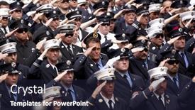  Presentation with firefighters - Cool new PPT layouts with new-york-sept-11-firefighters backdrop and a wine colored foreground