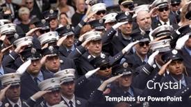  Presentation with firefighters - Audience pleasing PPT theme consisting of new-york-sept-11-firefighters backdrop and a wine colored foreground