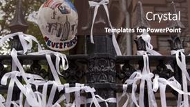  Presentation with anniversary - Theme having new-york-sept-11 background and a tawny brown colored foreground