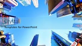  Presentation with busy street - Cool new PPT theme with new-york-sept-22-times backdrop and a  colored foreground