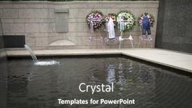  Presentation with police memorial - PPT layouts enhanced with new-york-sept-9-2016 background and a dark gray colored foreground