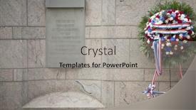  Presentation with police memorial - Amazing PPT theme having new-york-sept-9-2016 backdrop and a light gray colored foreground