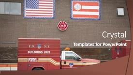  Presentation with fire station - Cool new slides with new-york-sept-9-2016 backdrop and a gray colored foreground