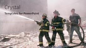  Presentation with twin towers - PPT theme enhanced with new-york-september-11-new background and a light gray colored foreground