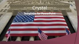  Presentation with stock exchange - Audience pleasing presentation design consisting of new-york-stock-exchange backdrop and a gray colored foreground