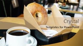  Presentation with new york - Slide set consisting of new-york-style-bagels background and a coral colored foreground