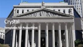  Presentation with supreme court - Slides consisting of new york supreme court located background and a gray colored foreground