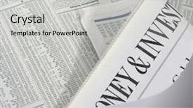  Presentation with investing - Slide deck consisting of new york times - photo of the money background and a light gray colored foreground