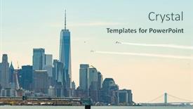  Presentation with tribute - Amazing theme having new-york-usa-apr-28 backdrop and a sky blue colored foreground