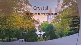  Presentation with new york city - Slide deck consisting of new-york-usa-at-city and a coral colored foreground