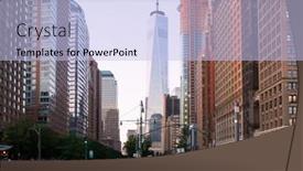  Presentation with world trade center - 