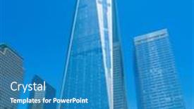  Presentation with world trade center - 