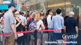  Presentation with broadway - Cool new presentation theme with new-york-usa-august-14 backdrop and a ocean colored foreground