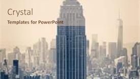  Presentation with empire state building - Colorful slide deck enhanced with new-york-usa-august-15 backdrop and a lemonade colored foreground