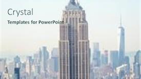  Presentation with empire state building - Audience pleasing PPT layouts consisting of new-york-usa-august-15 backdrop and a sky blue colored foreground