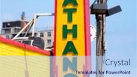  Presentation with coney island - Slide deck with new-york-usa-august-18 background and a light blue colored foreground