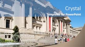  Presentation with metropolitan - Cool new slides with new-york-usa-august-23 backdrop and a teal colored foreground