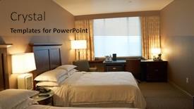  Presentation with resorts - Slide set consisting of new-york-usa-circa-march background and a coral colored foreground