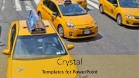  Presentation with taxi cabs new york city - 