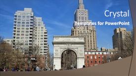  Presentation with neighborhood - Beautiful PPT theme featuring new-york-usa-march-24 backdrop and a teal colored foreground