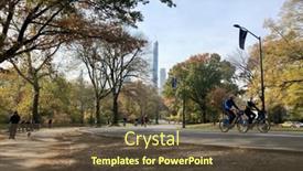  Presentation with cycling - Audience pleasing slides consisting of new-york-usa-november-11 backdrop and a  colored foreground