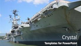  Presentation with naval - Presentation theme featuring new-york-usa-sep-07 background and a tawny brown colored foreground