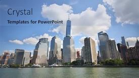  Presentation with world trade center - 