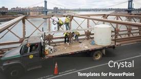  Presentation with brooklyn - PPT layouts enhanced with new-york-usa-sep-08 background and a dark gray colored foreground