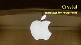  Presentation with apple company logo - 