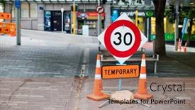  Presentation with road repair - Presentation design featuring new-zealand-auckland-january-13 background and a  colored foreground