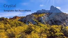  Presentation with country photo - PPT layouts with new-zealand-fabulous-faraway-country background and a light blue colored foreground