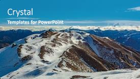  Presentation with new zealand - Beautiful slide set featuring new-zealand-mountain-panorama-seen backdrop and a teal colored foreground