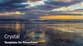  Presentation with light colors - Amazing presentation having new-zealand-pacific-coast-morning backdrop and a wine colored foreground