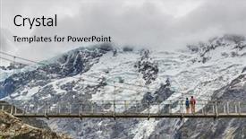  Presentation with new river valley - PPT layouts consisting of new zealand second swing bridge background and a light gray colored foreground