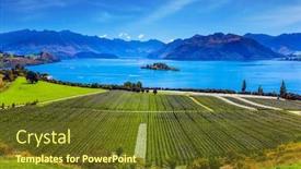  Presentation with new zealand - PPT layouts having new-zealand-south-island-adorable background and a tawny brown colored foreground