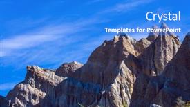  Presentation with ridges - Audience pleasing slide set consisting of new-zealand-south-island-jagged backdrop and a cobalt blue colored foreground