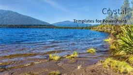  Presentation with new zealand - Slide deck with new-zealand-south-island-shallow background and a light blue colored foreground