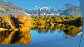  Presentation with new zealand - PPT layouts featuring new-zealand-south-island-travel background and a teal colored foreground