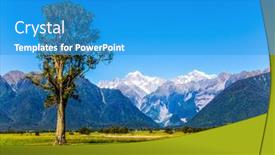  Presentation with journey - Slide deck enhanced with new-zealand-south-island background and a teal colored foreground